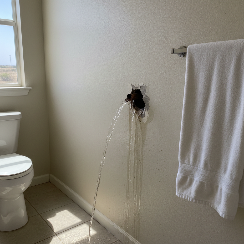 Burst Pipe Repair and Cleanup in Boerne