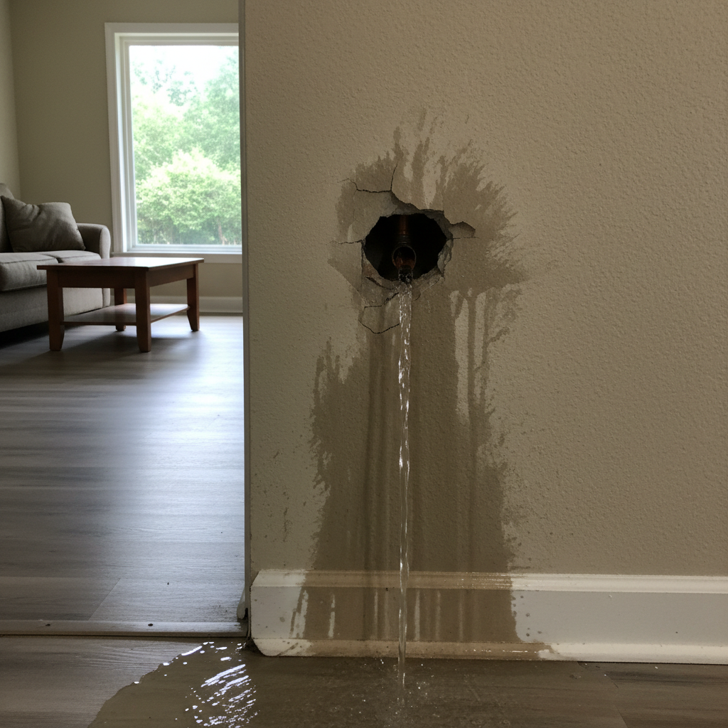 Burst Pipe Repair and Cleanup