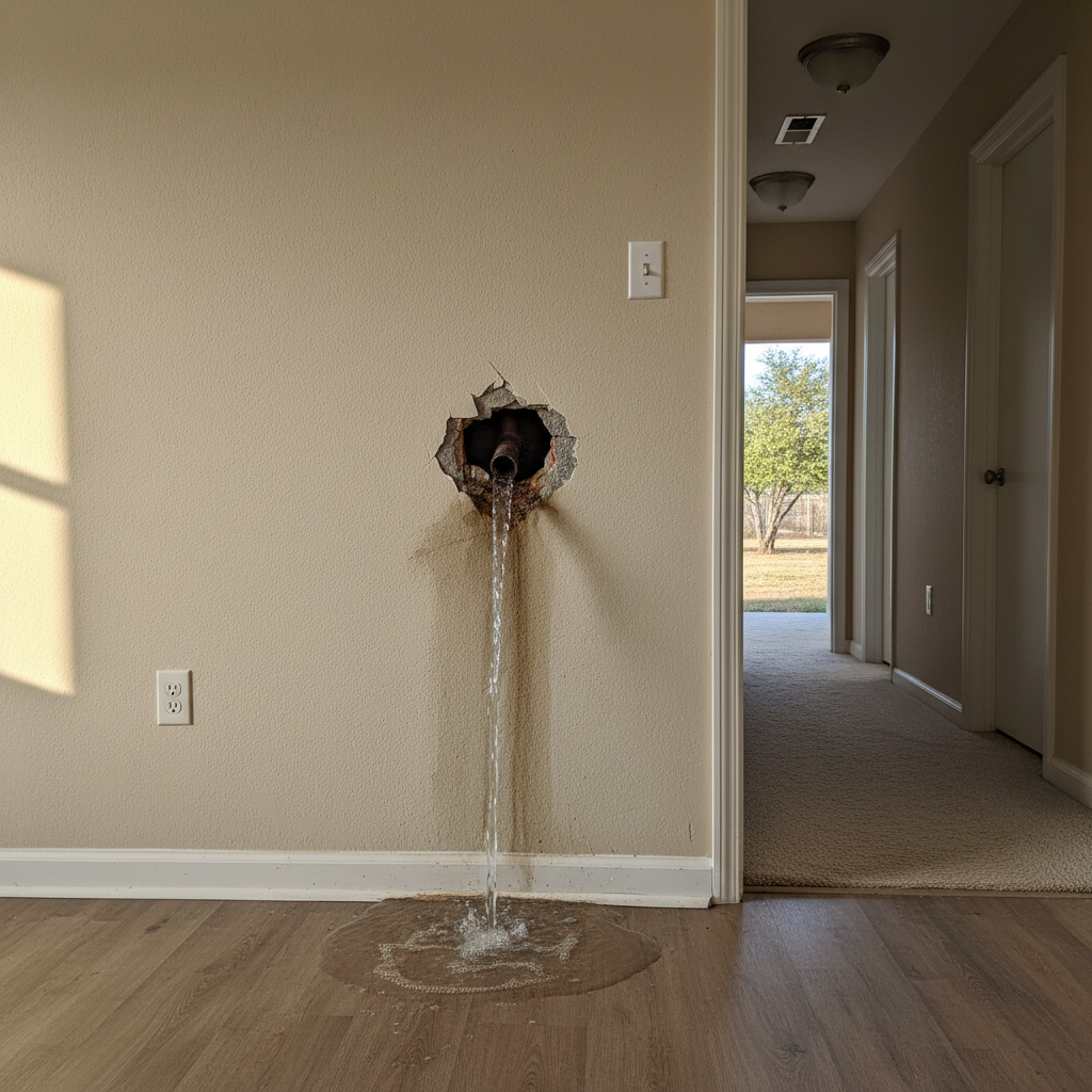 Burst Pipe Repair and Cleanup