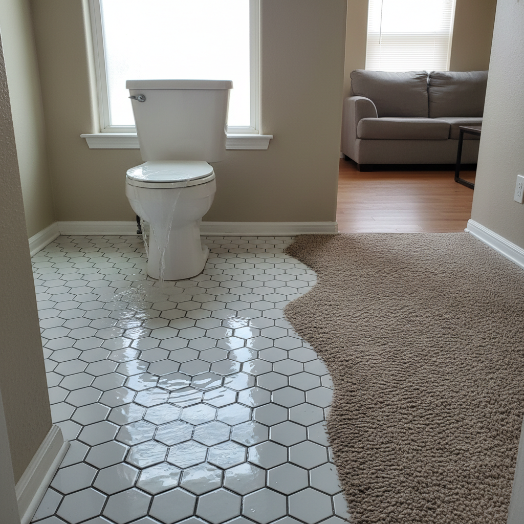 Toilet Overflow Cleanup