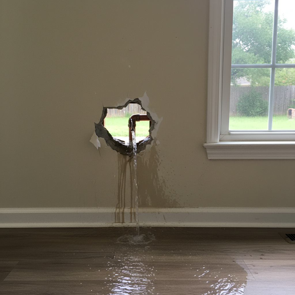 Burst Pipe Repair and Cleanup