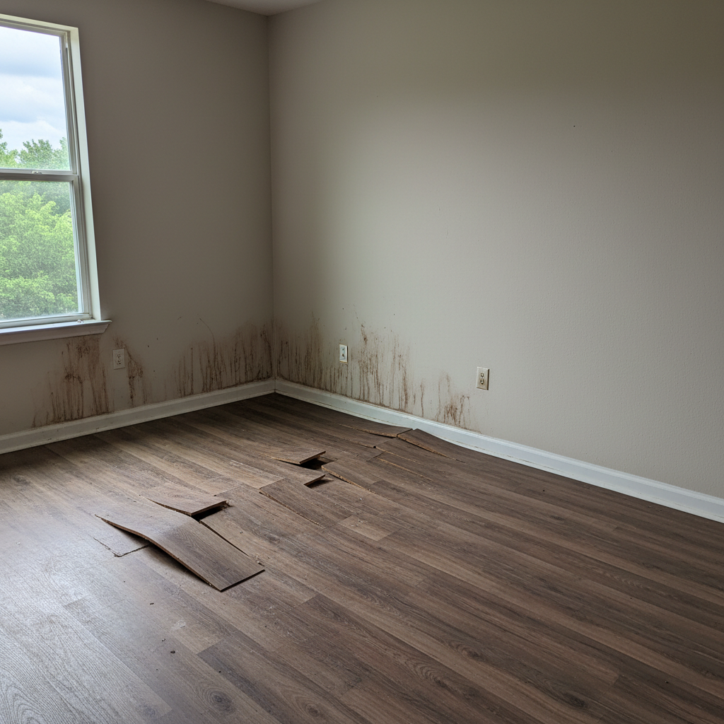 Water damage-related mold removal