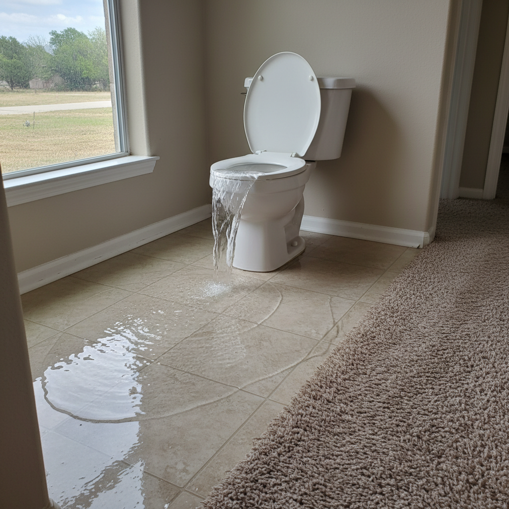 Toilet Overflow Cleanup