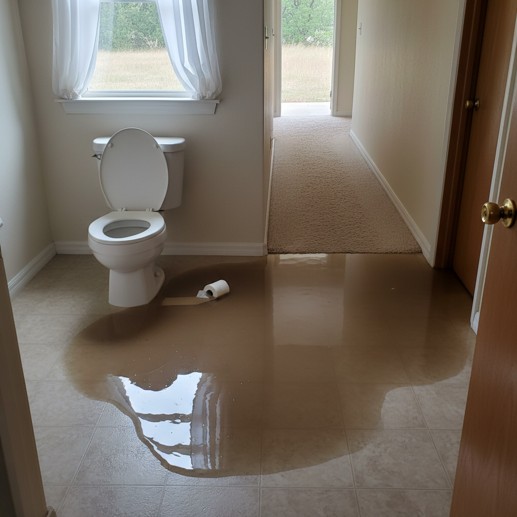 Toilet Overflow Cleanup