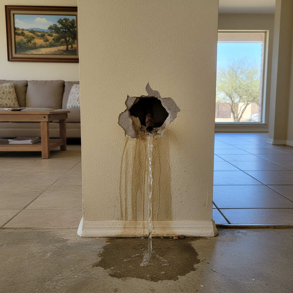Burst Pipe Repair and Cleanup