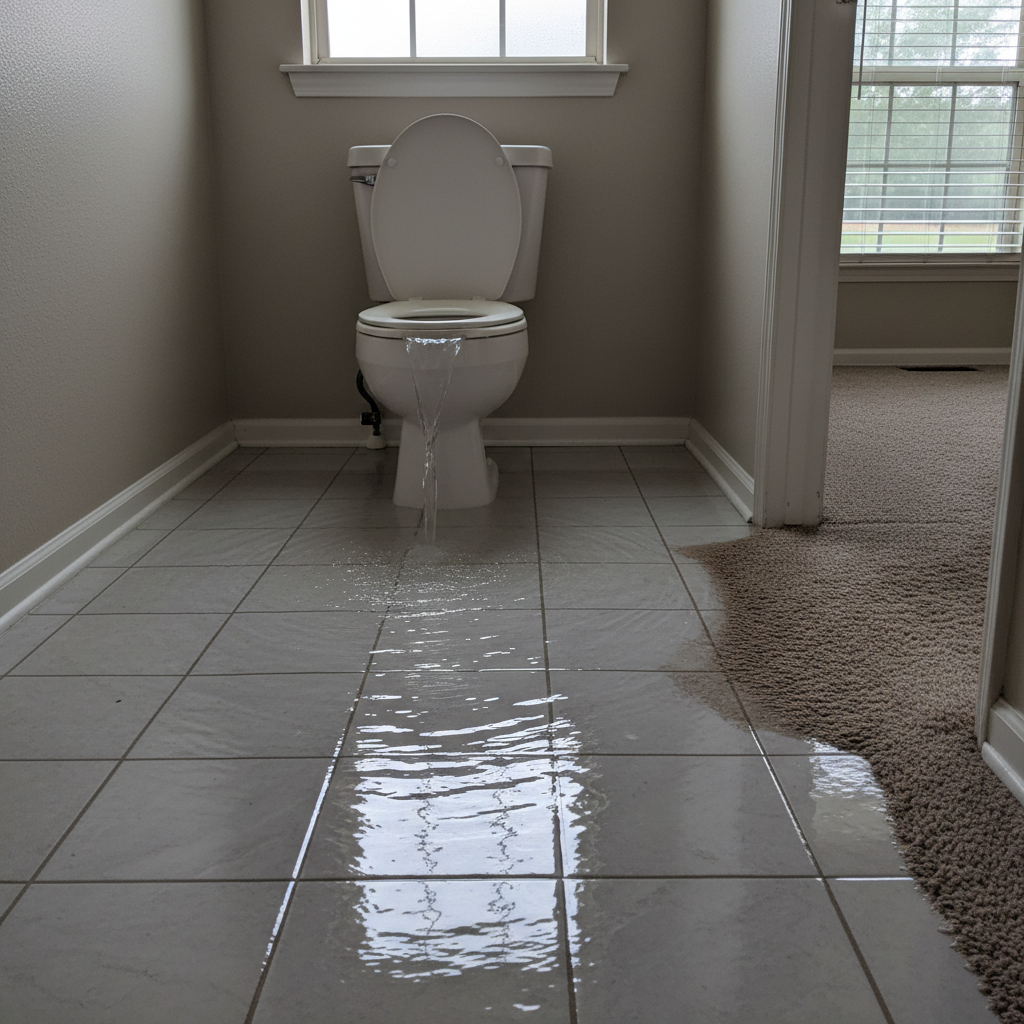 Toilet Overflow Cleanup in Grand Prairie