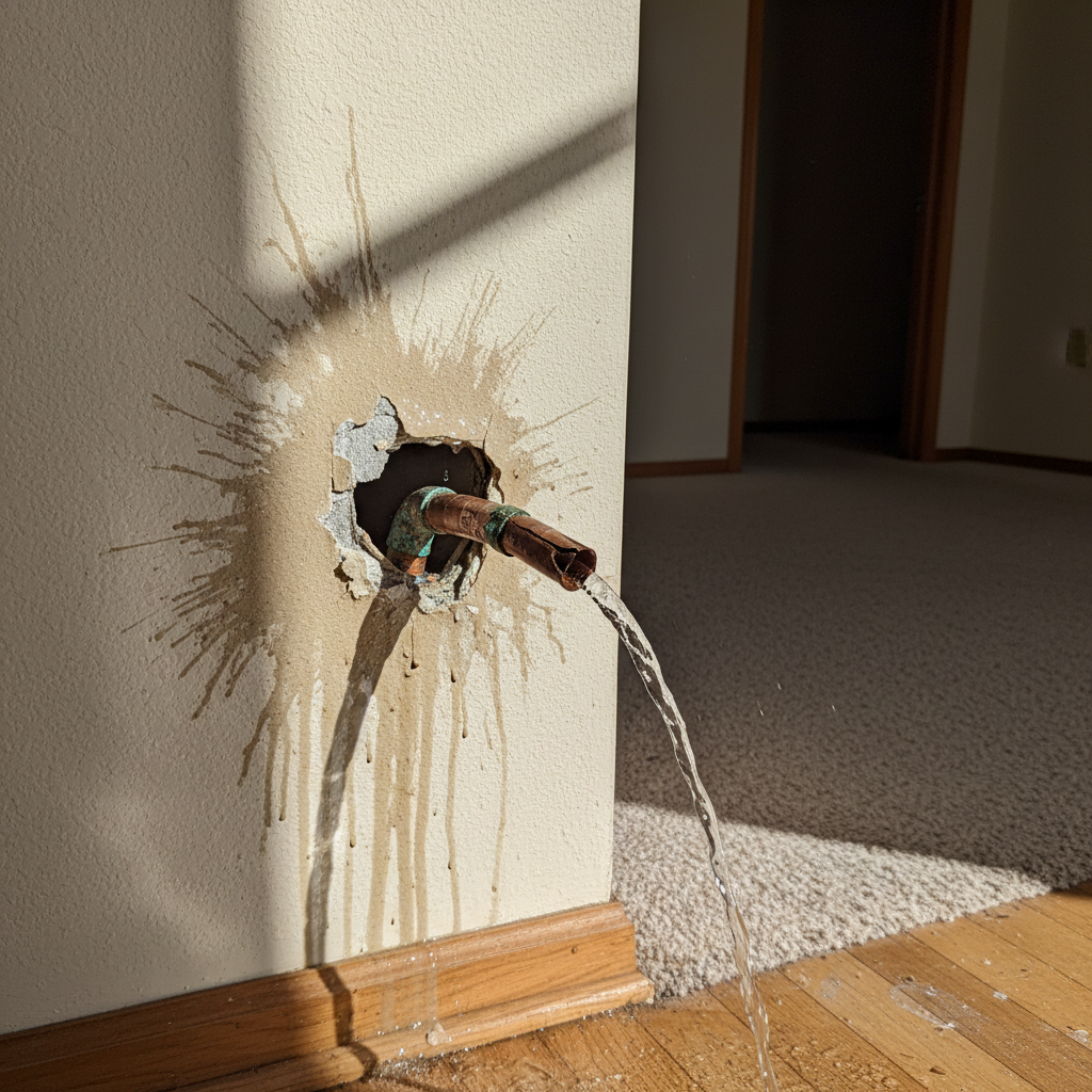 Burst Pipe Repair and Cleanup
