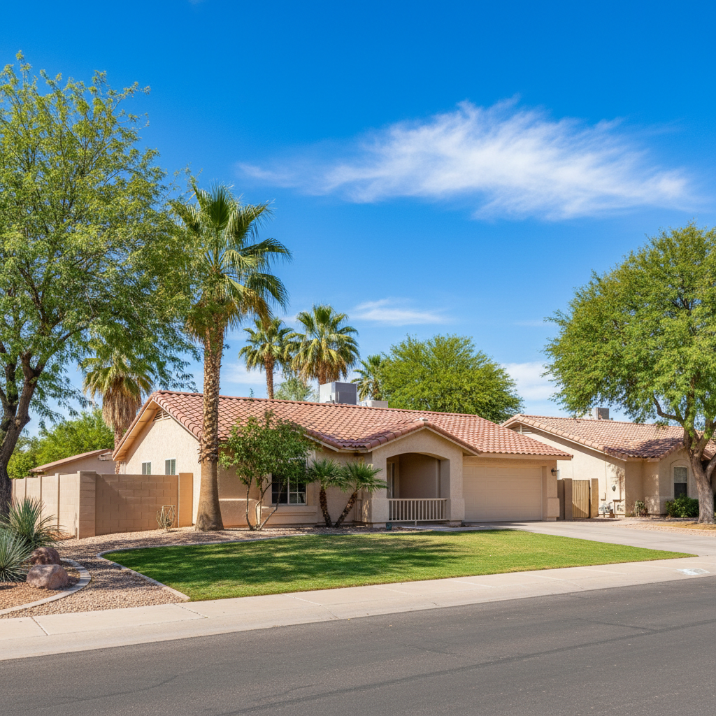 Completed water damage cleanup work at a residential property in Bapchule, AZ