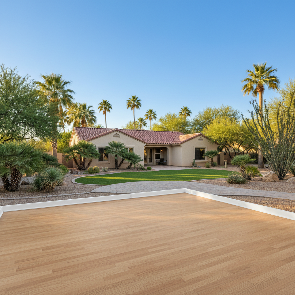 Completed water damage remediation work at a residential property in Carefree, AZ