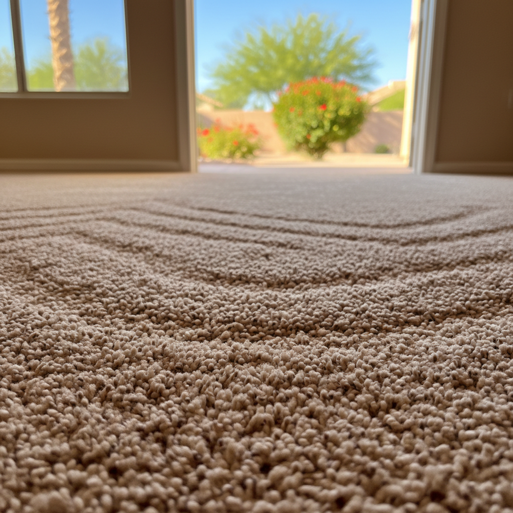 Completed carpet water damage restoration work at a residential property in Litchfield Park, AZ