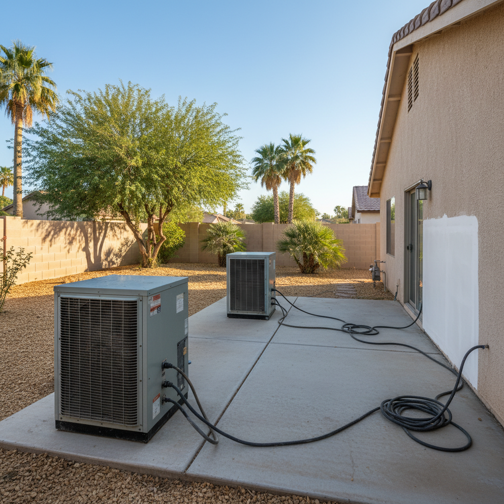 Completed dehumidification services work at a residential property in Luke Air Force Base, AZ