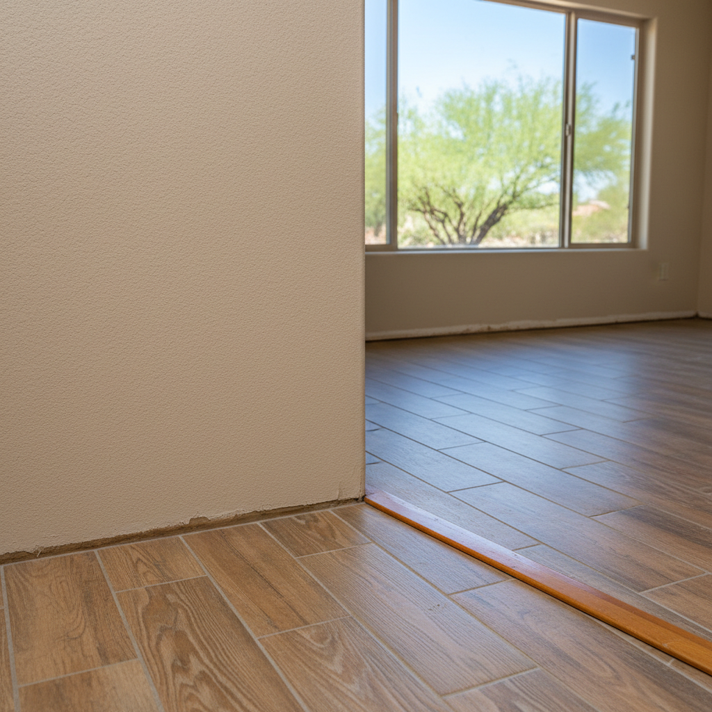Completed flood damage restoration work at a residential property in Rio Verde, AZ