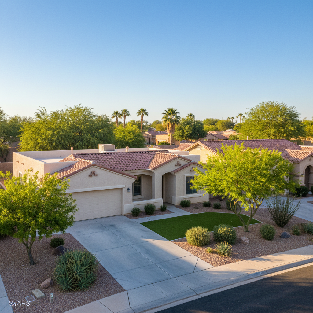 Completed water damage remediation work at a residential property in Scottsdale, AZ