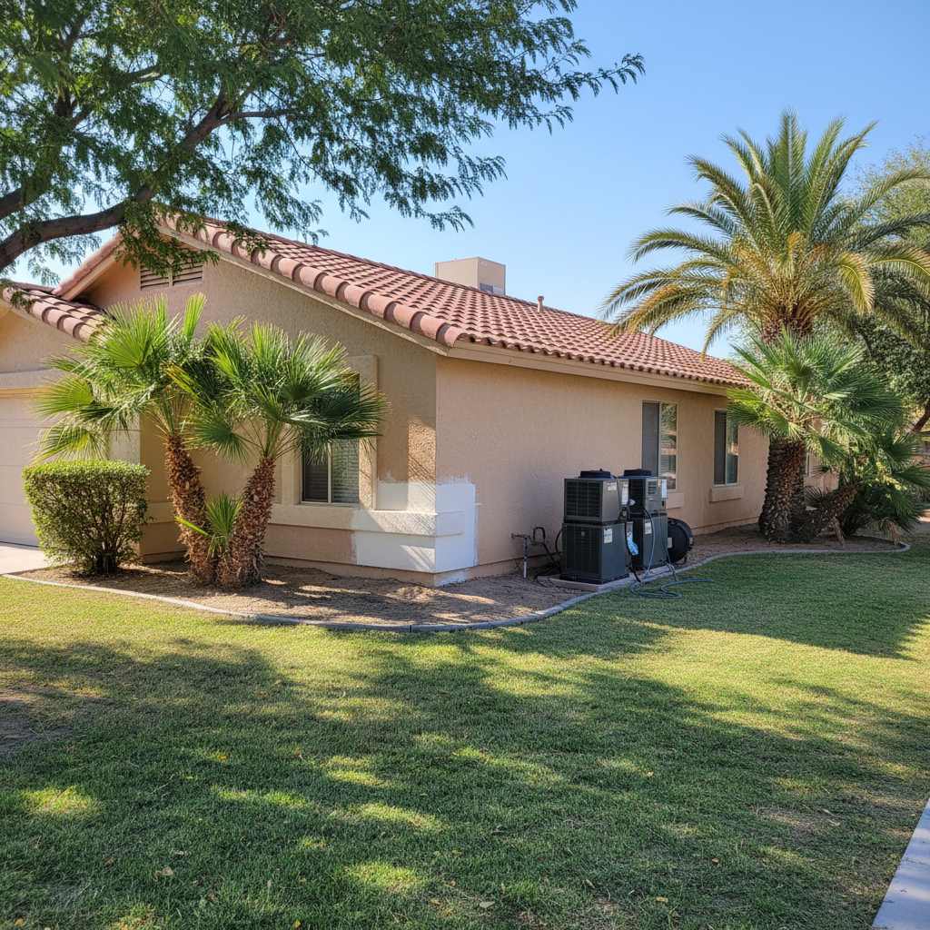 Completed water damage-related mold removal work at a residential property in Tonopah, AZ