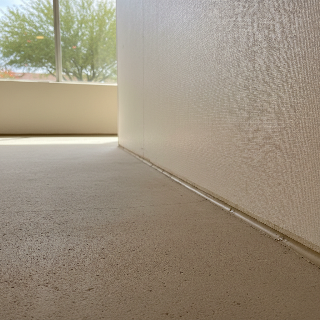 Completed basement water removal work at a residential property in Waddell, AZ