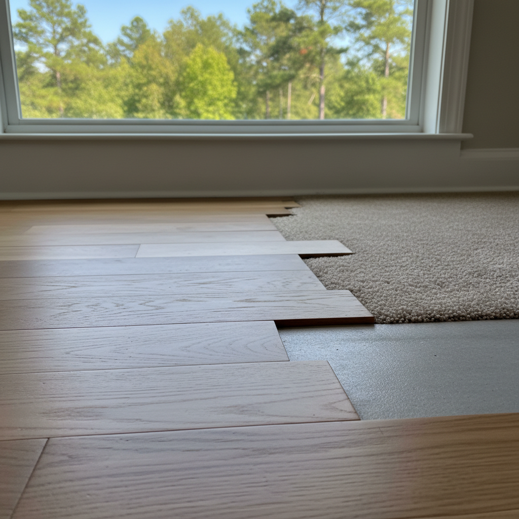 Completed water extraction services work at a residential property in Dacula, GA