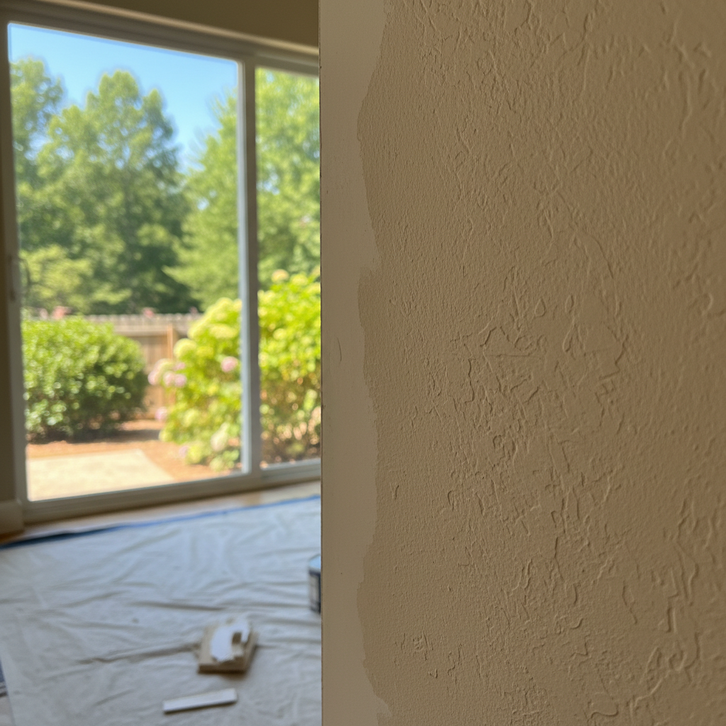 Completed water damage repair work at a residential property in Powder Springs, GA