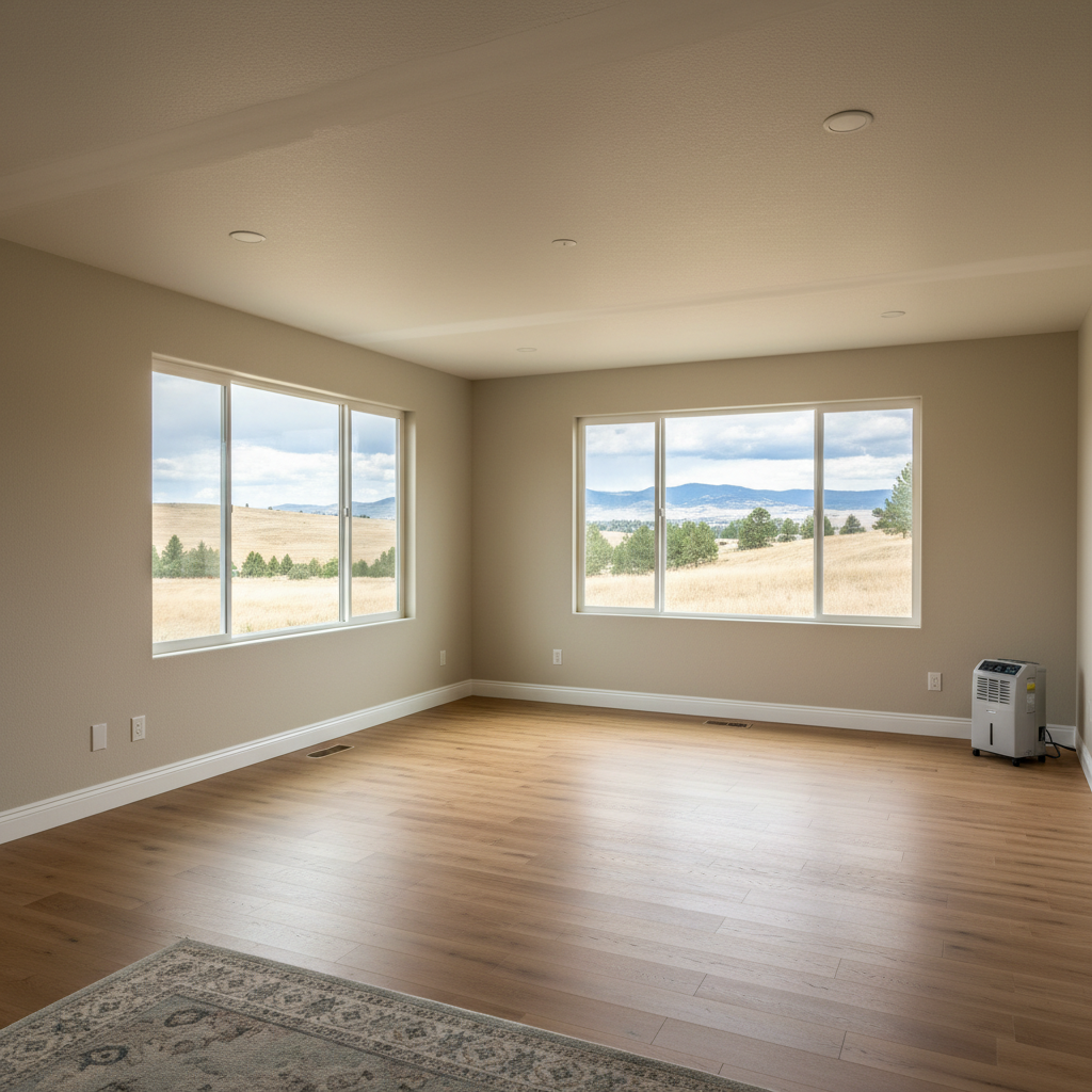 Completed water damage-related cleanup & repair work at a residential property in Caldwell, ID