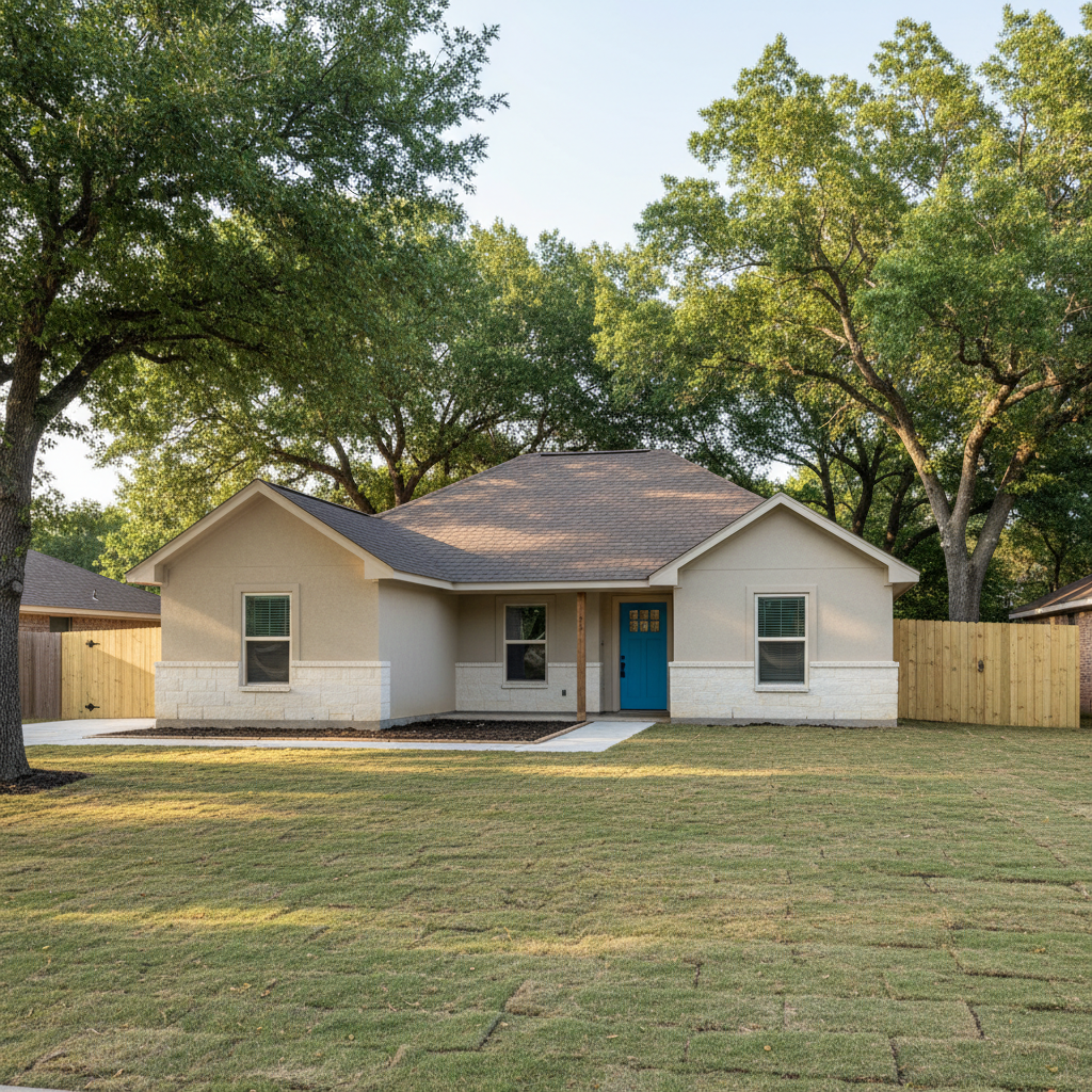 Completed storm damage restoration work at a residential property in Adkins, TX