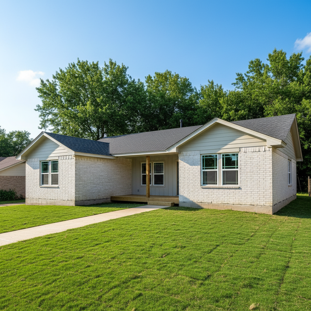 Completed flood restoration work at a residential property in Balch Springs, TX