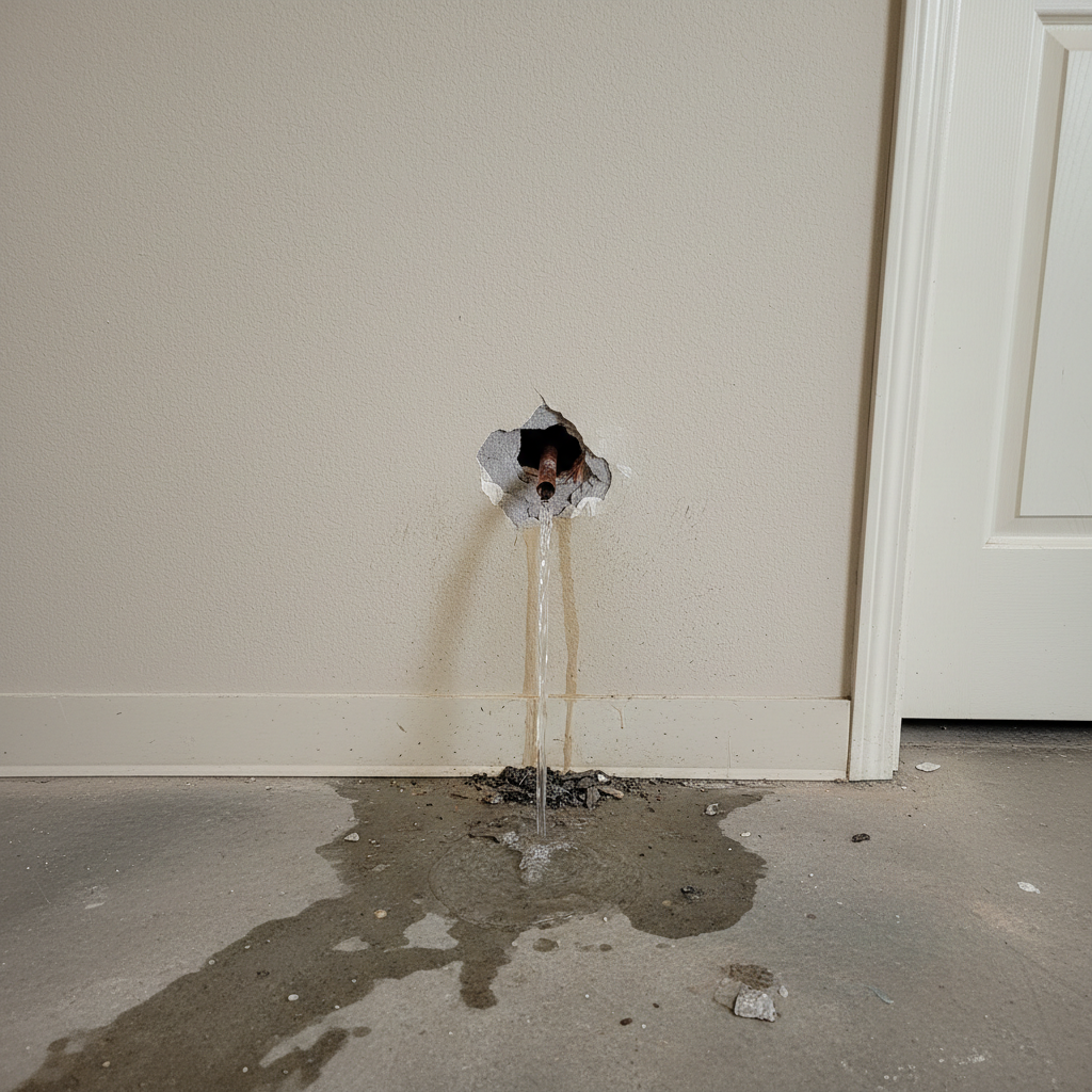 Burst Pipe Repair and Cleanup