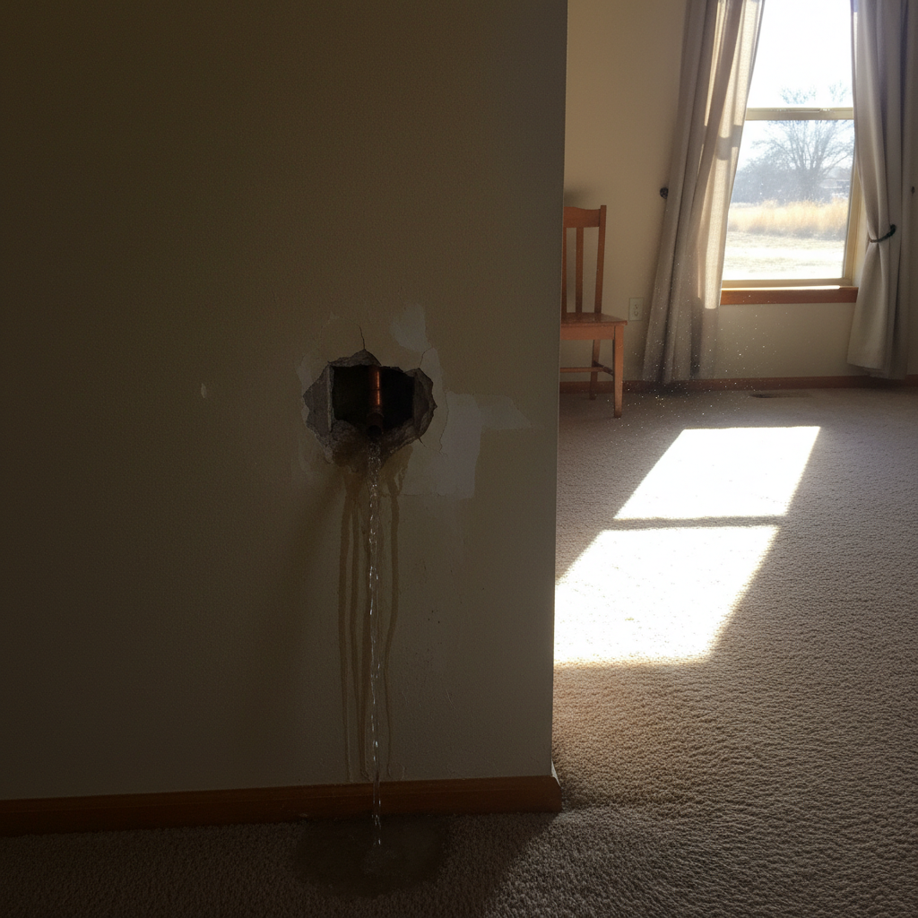 Burst Pipe Repair and Cleanup