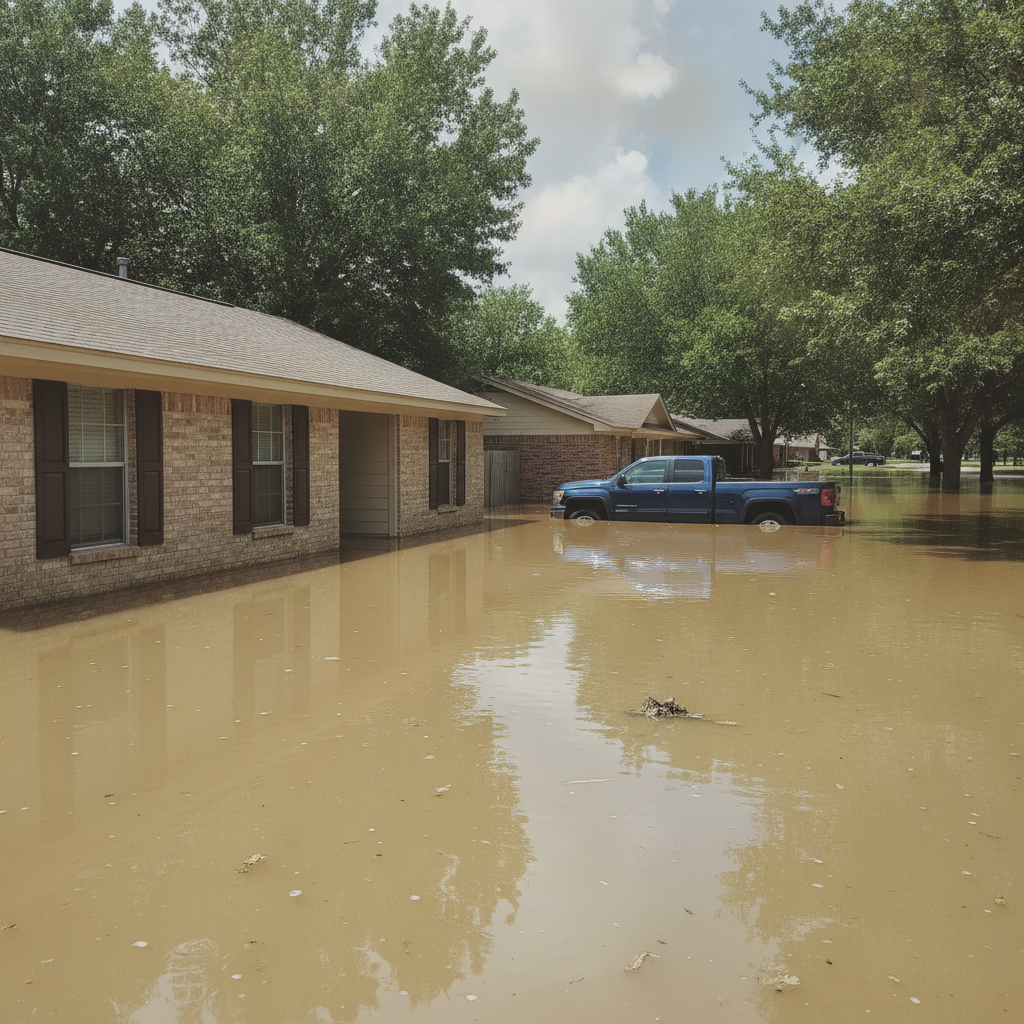 Flood cleanup in Royse City