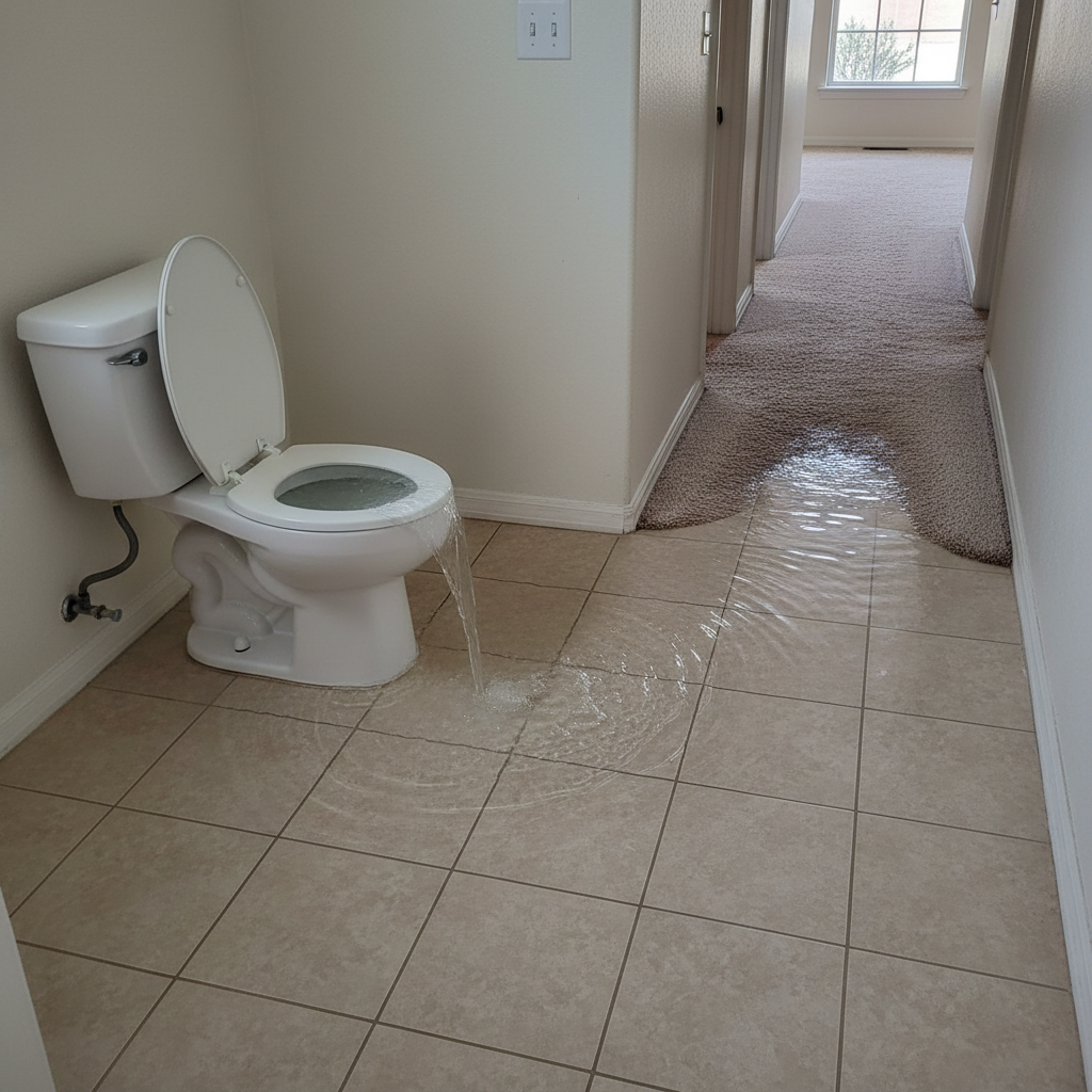 Toilet Overflow Cleanup