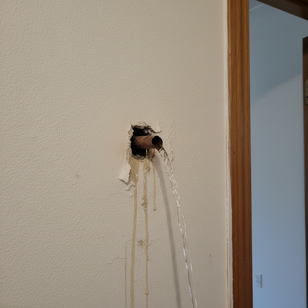 Burst Pipe Repair and Cleanup
