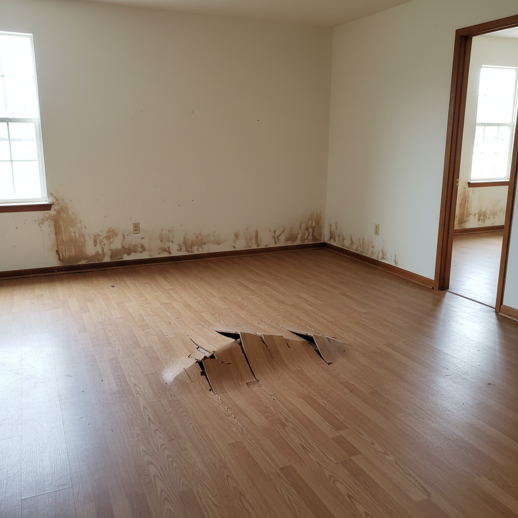 Roof Leak Water Damage Repair