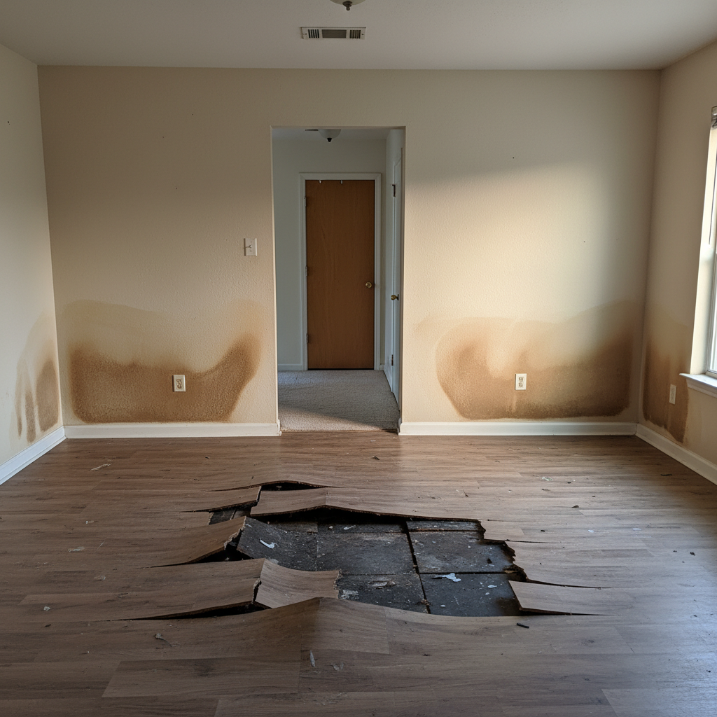 Water damage-related mold removal