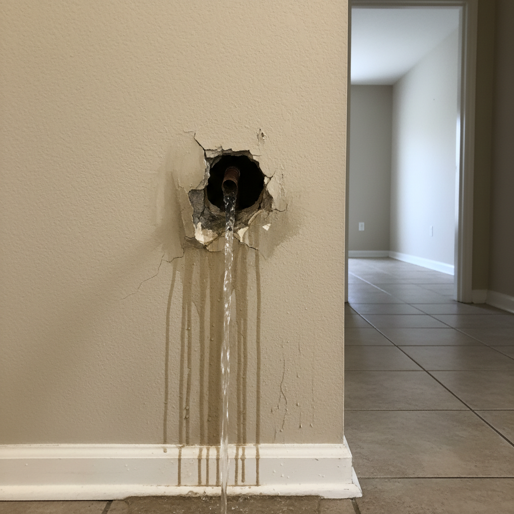Burst Pipe Repair and Cleanup