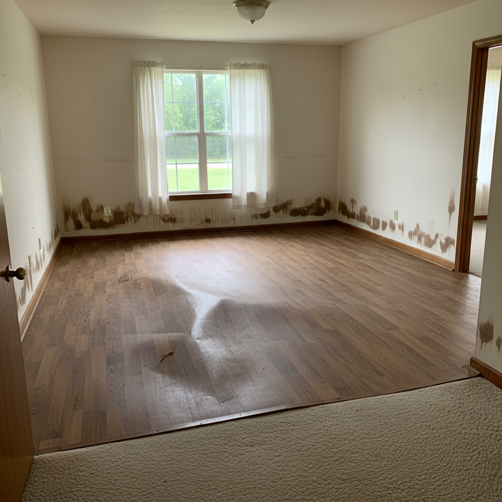 Water damage-related mold removal