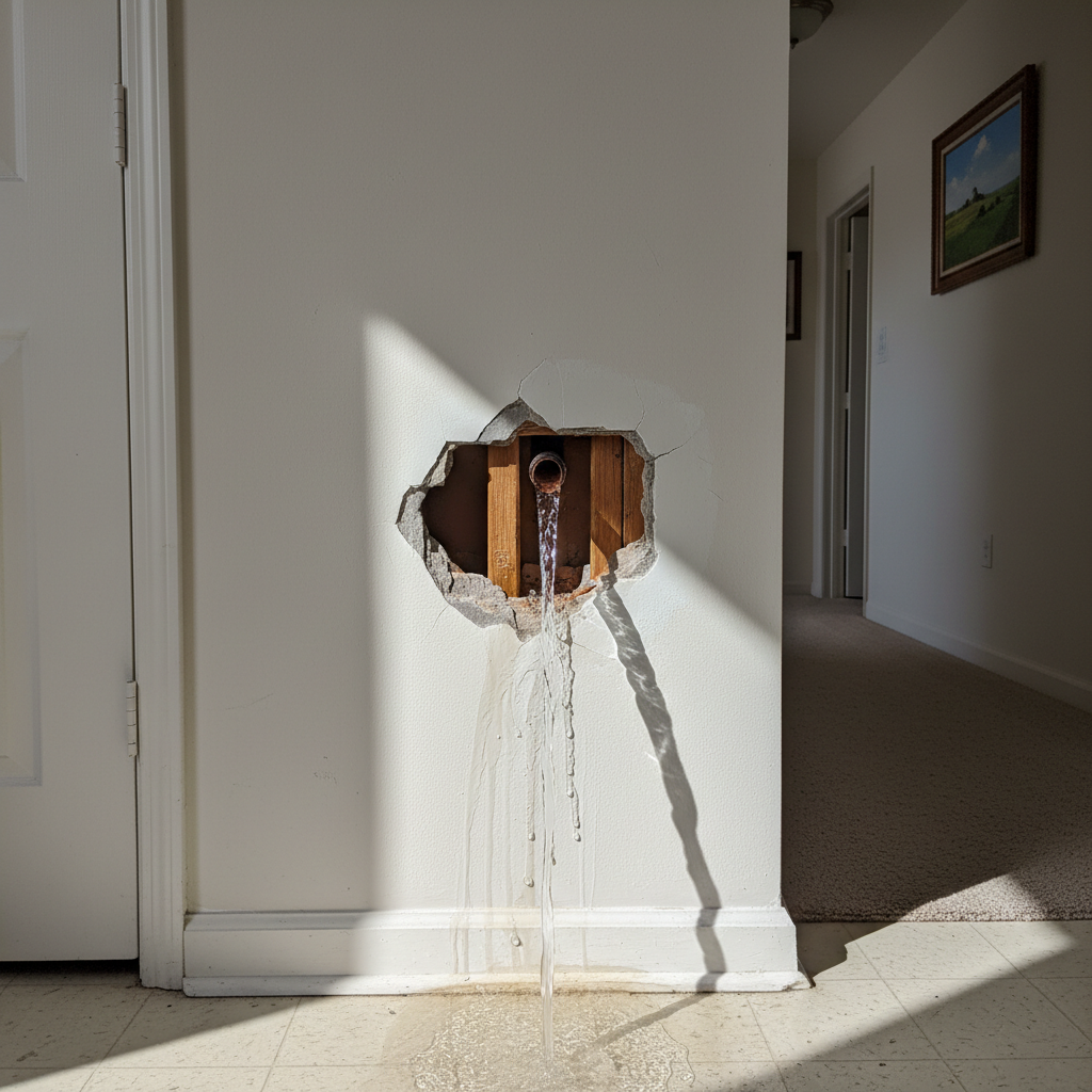 Burst Pipe Repair and Cleanup