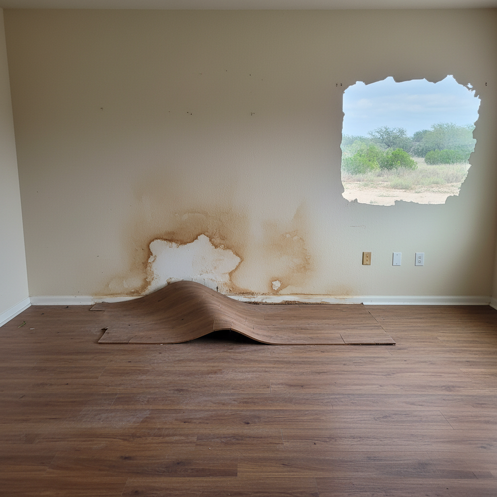Roof Leak Water Damage Repair