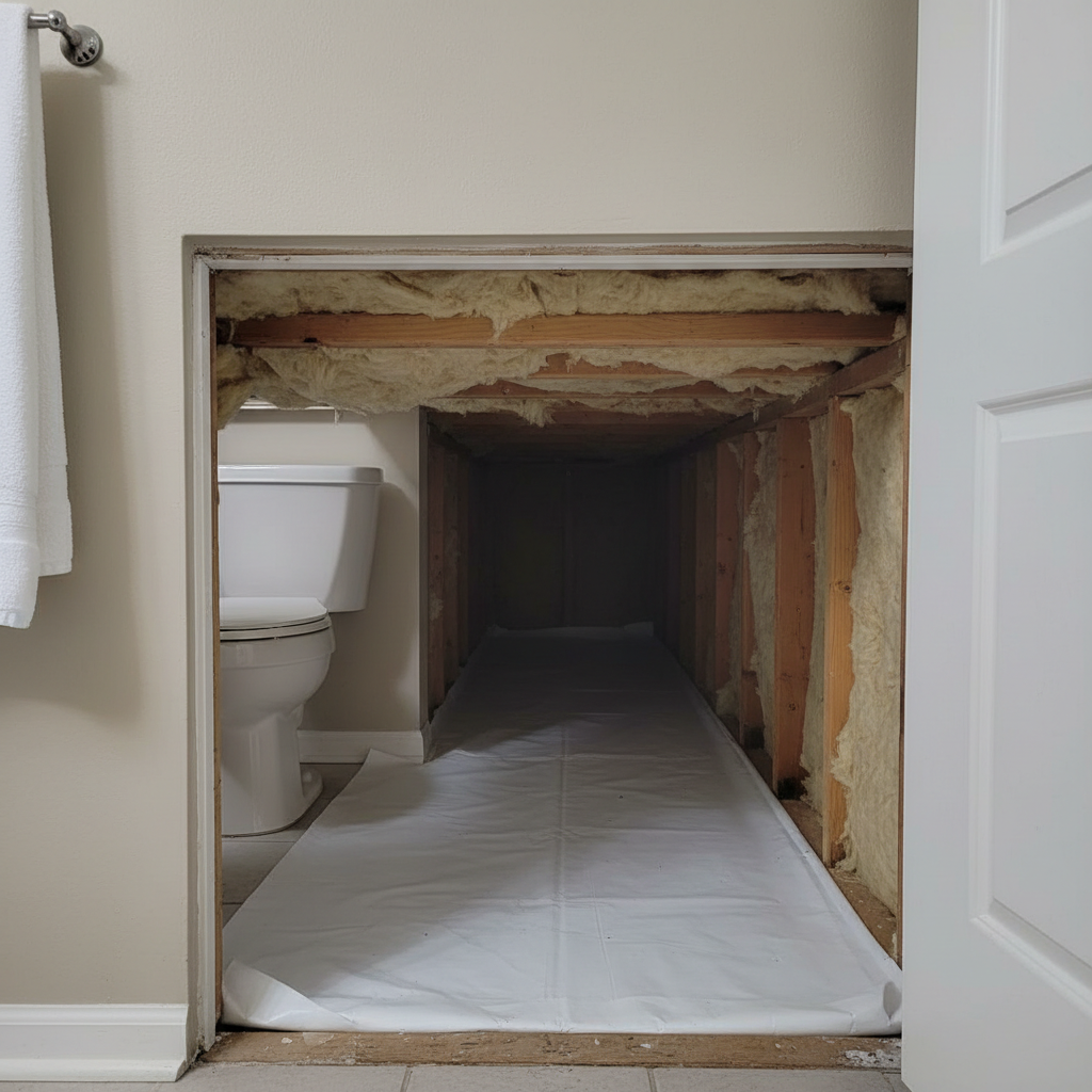 Crawl Space Water Removal in Sherman