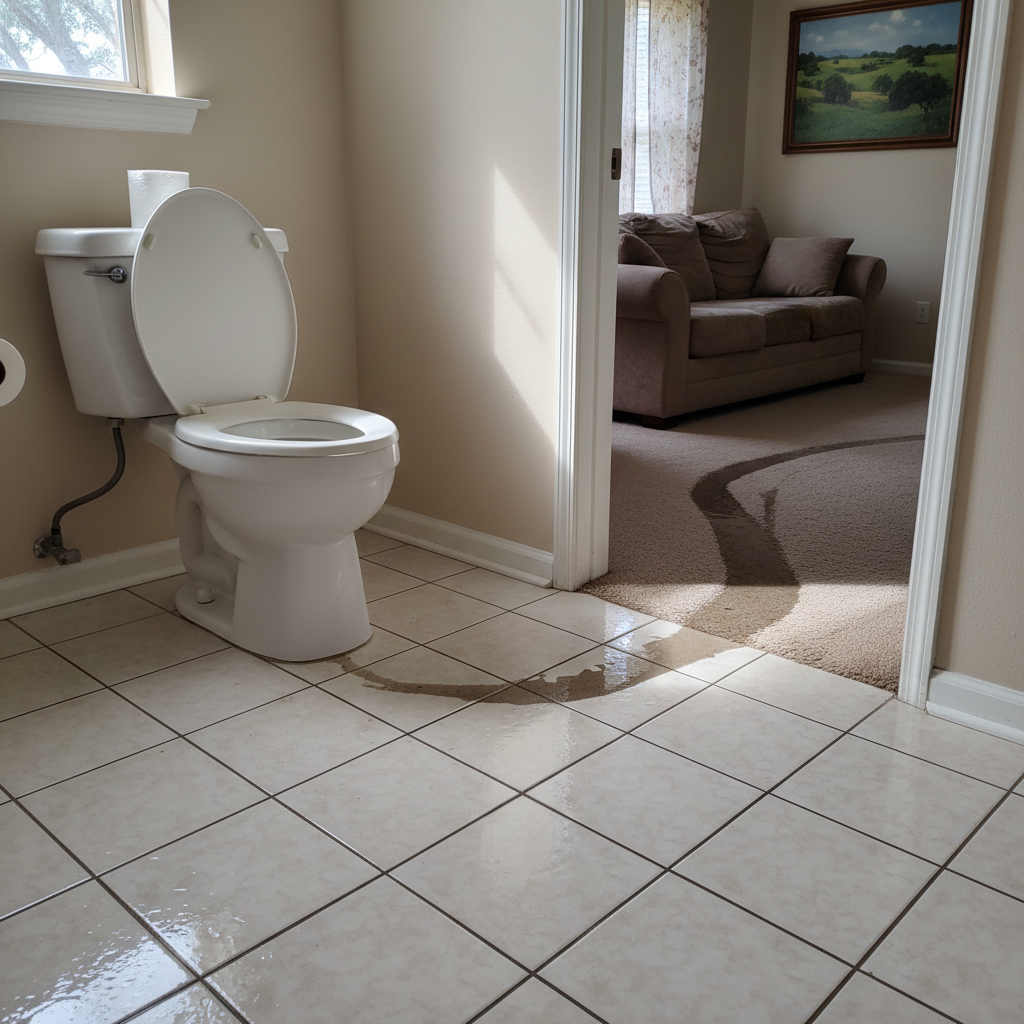 Toilet Overflow Cleanup