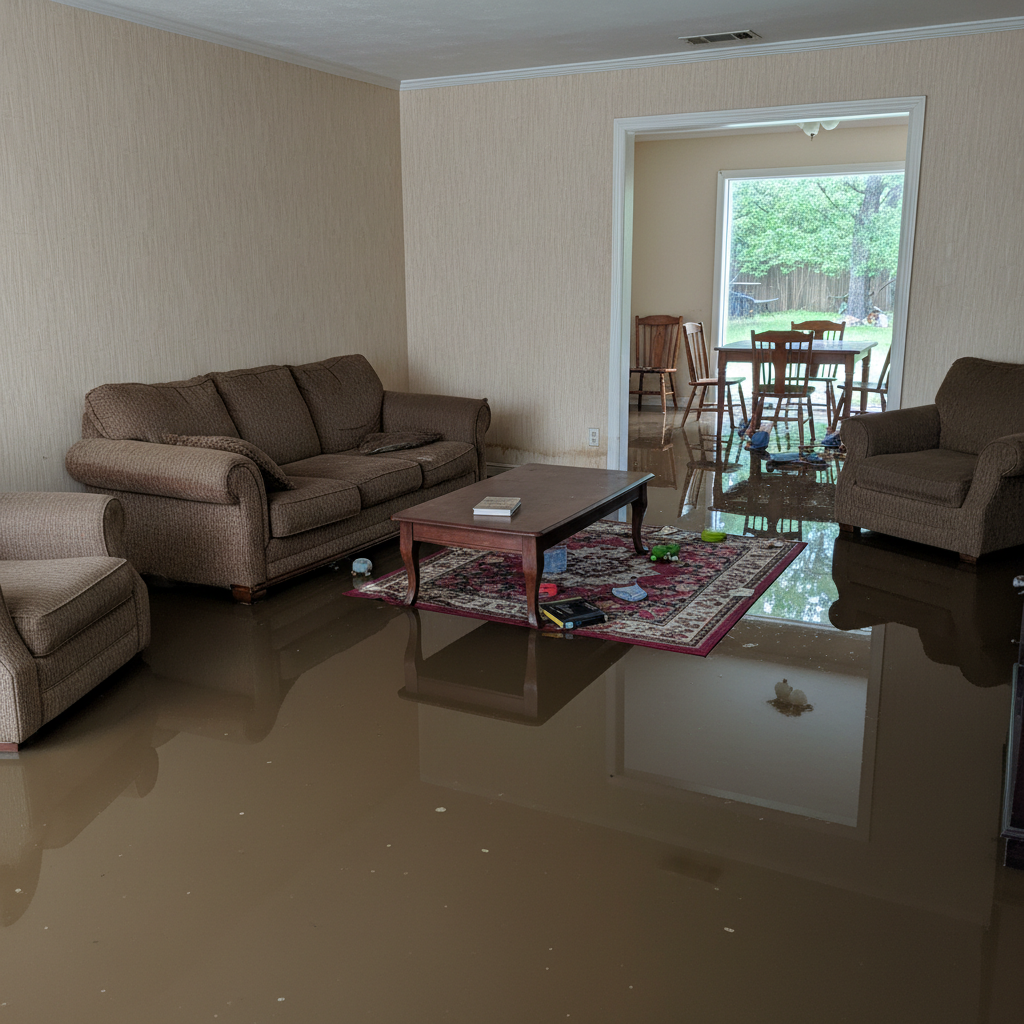 Flood Damage Restoration in Southmayd
