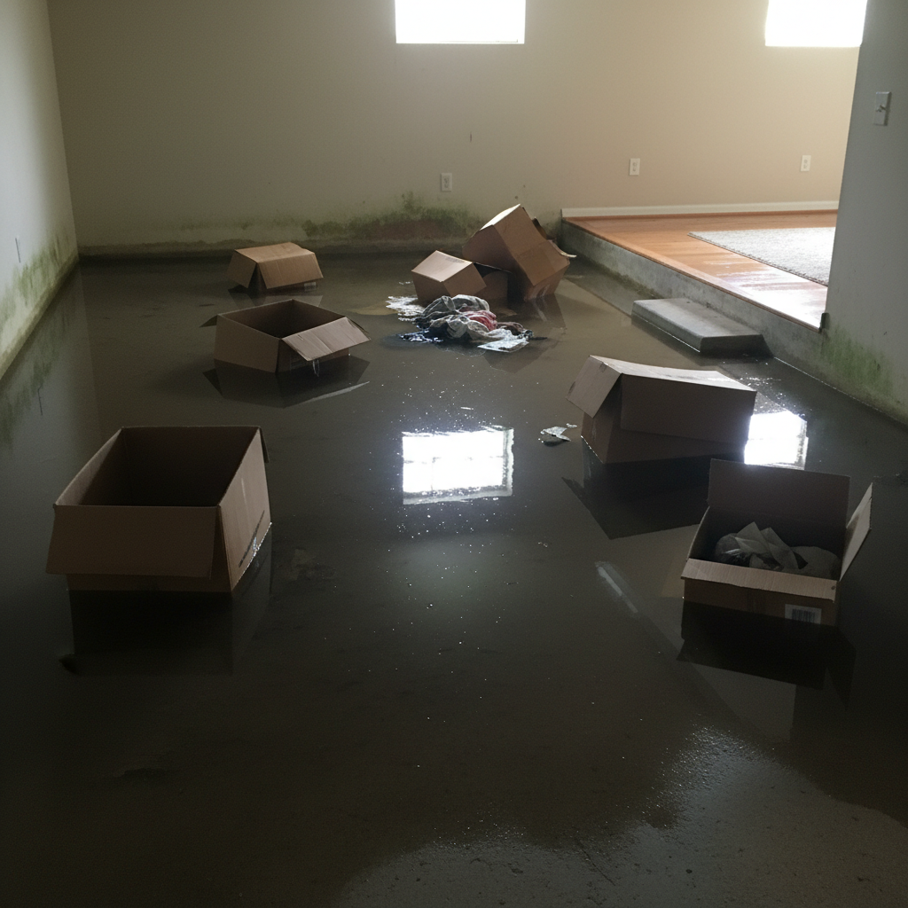 Basement Water Removal in Tioga