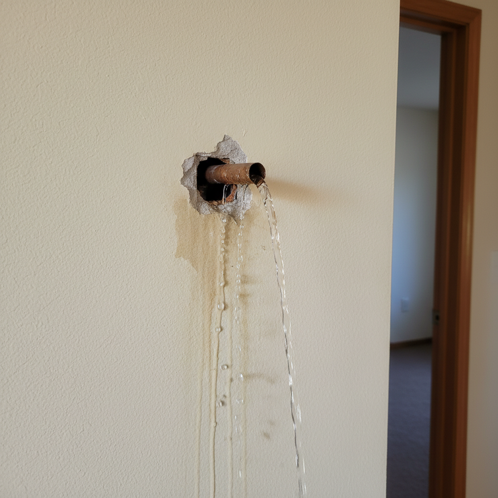 Burst Pipe Repair and Cleanup in Tioga