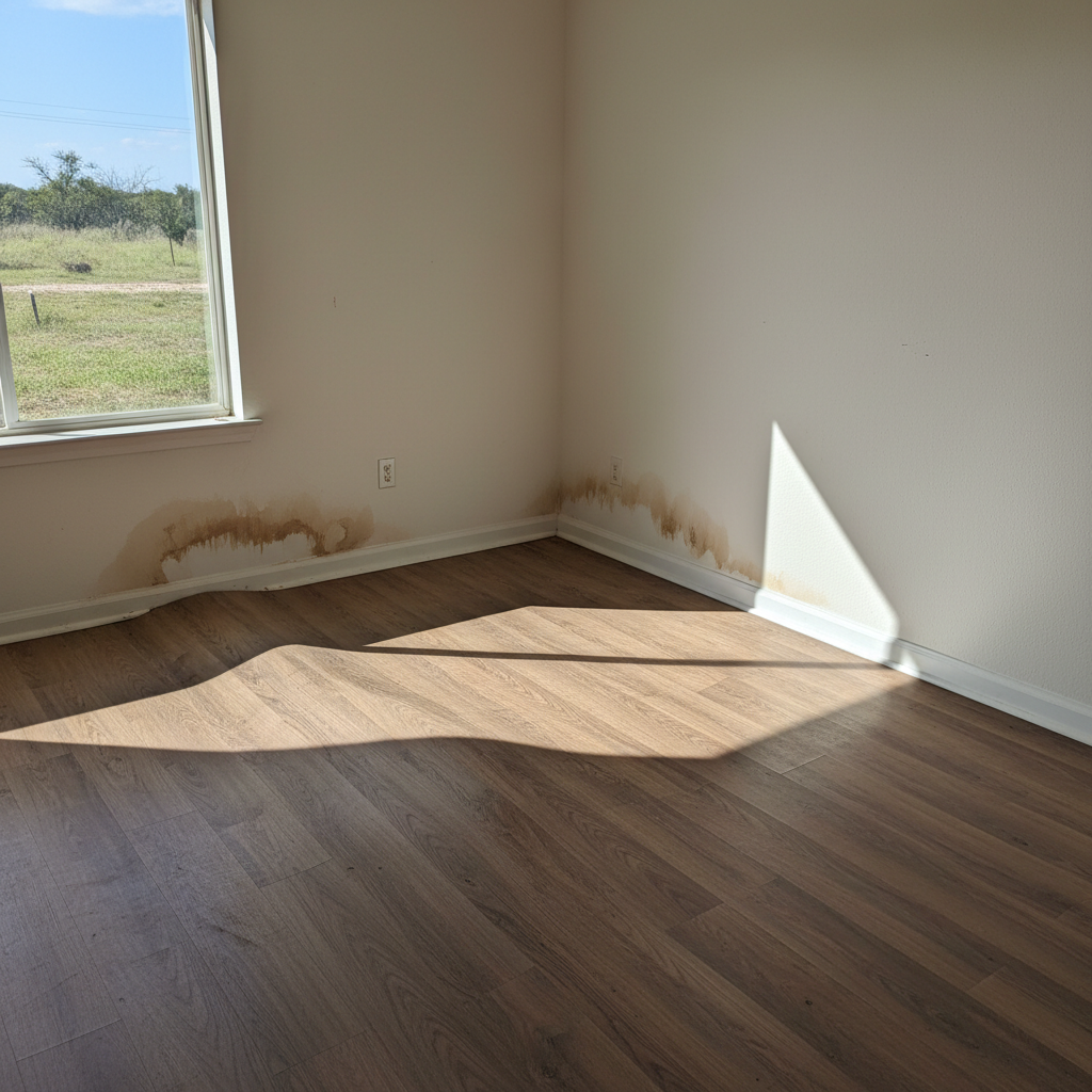 Hardwood Floor Water Damage Restoration in Tioga