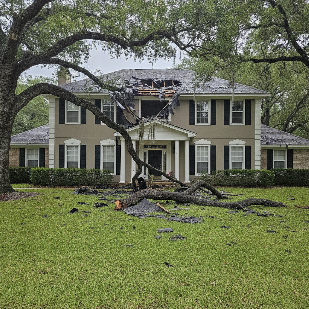 Storm Damage Restoration in Tioga
