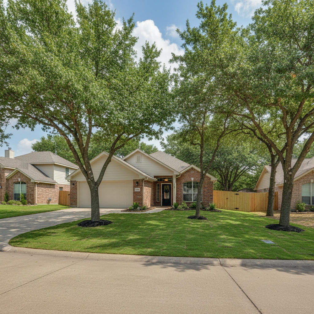 Completed flood damage restoration work at a residential property in Coppell, TX