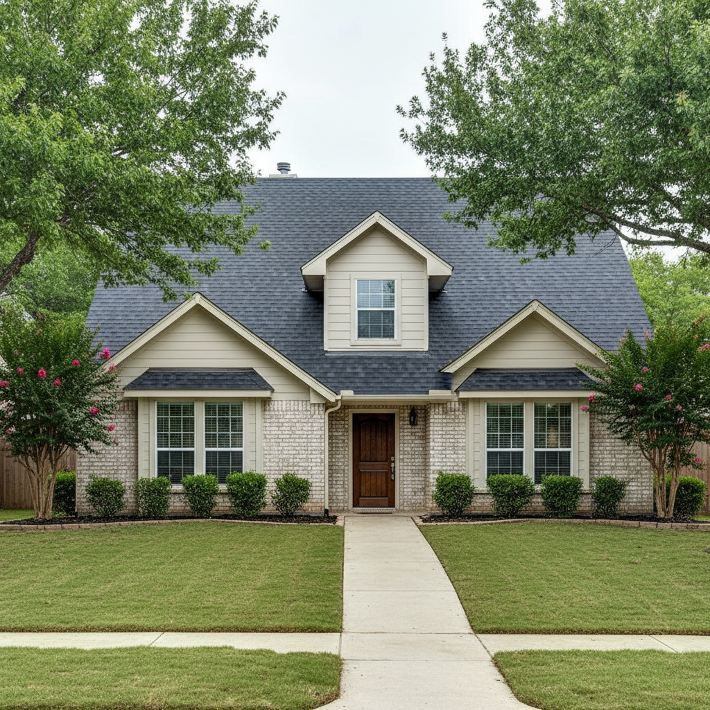 Completed water damage remediation work at a residential property in Blue Ridge, TX