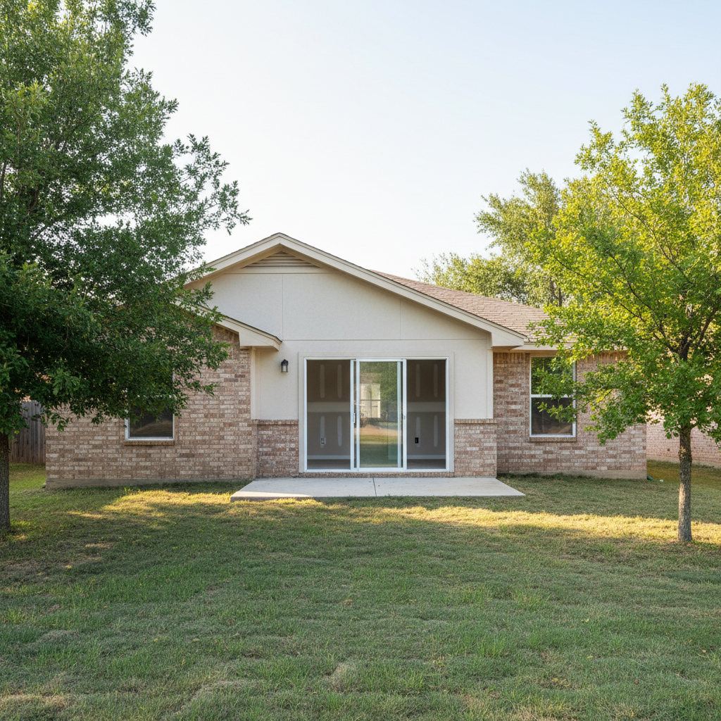 Completed water damage remediation work at a residential property in Bells, TX