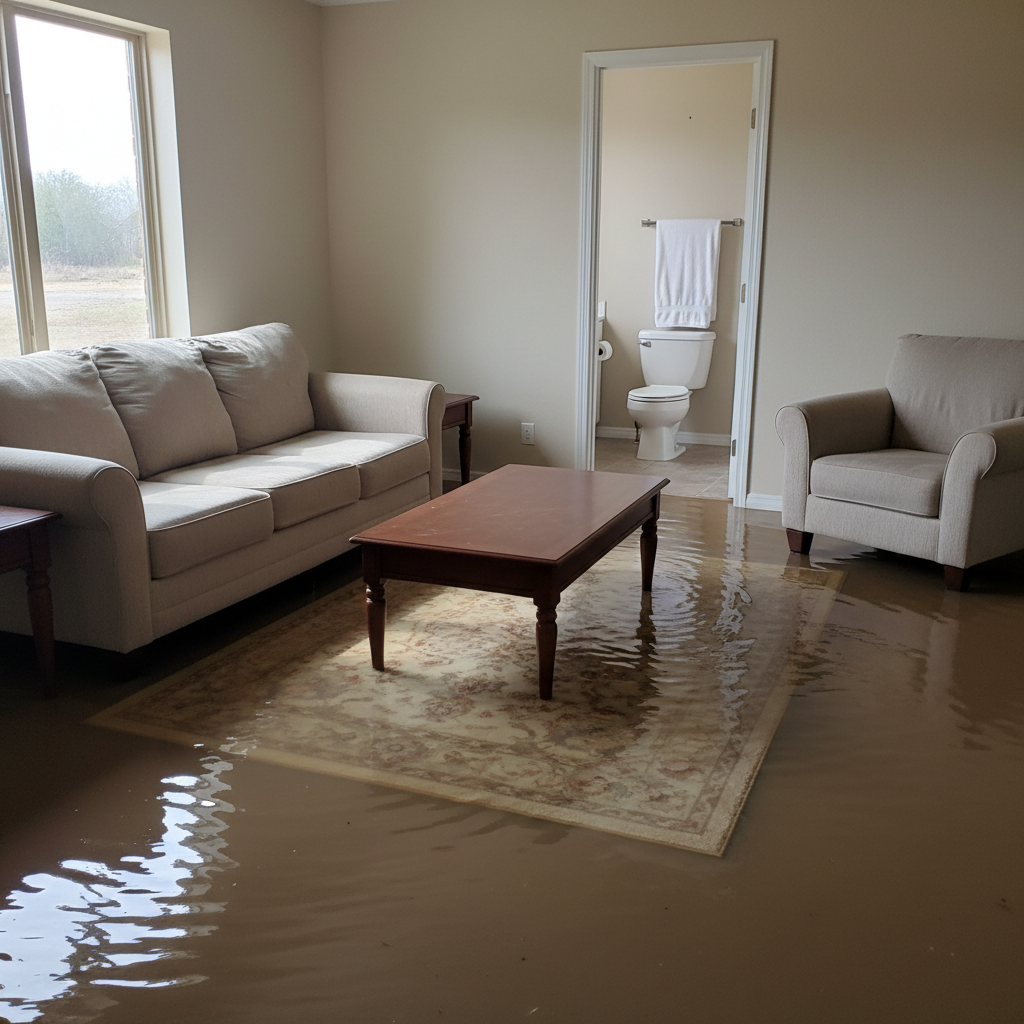 Flood Damage Restoration in Tom Bean