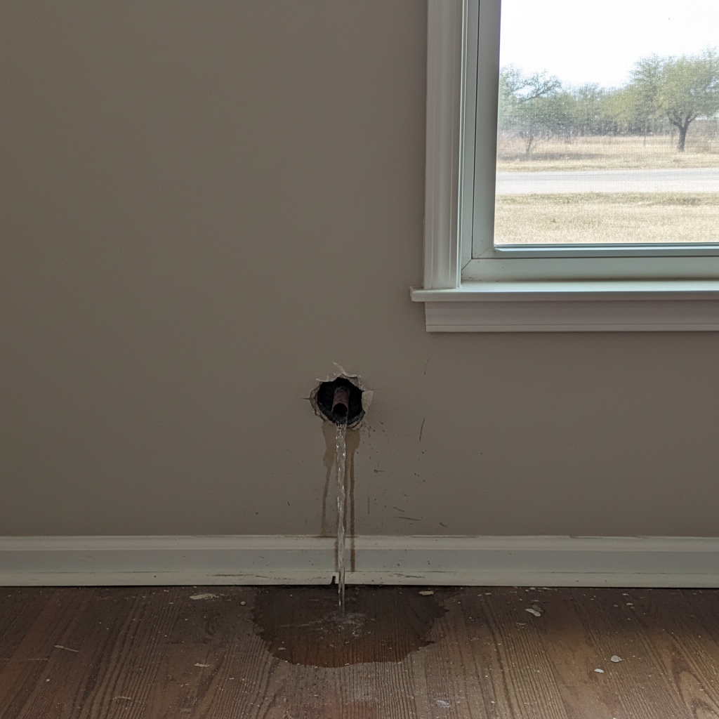 Burst Pipe Repair and Cleanup in Tom Bean