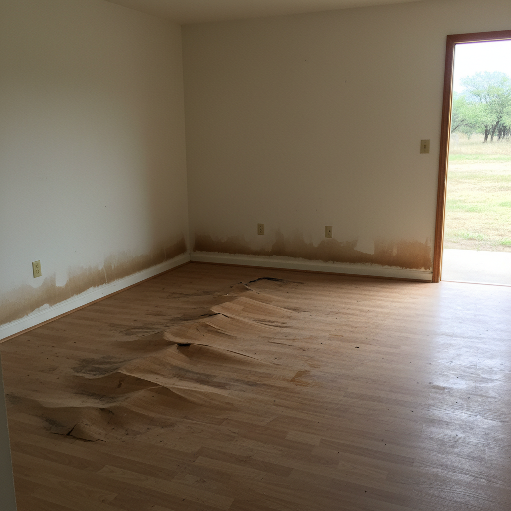 Water damage-related mold removal