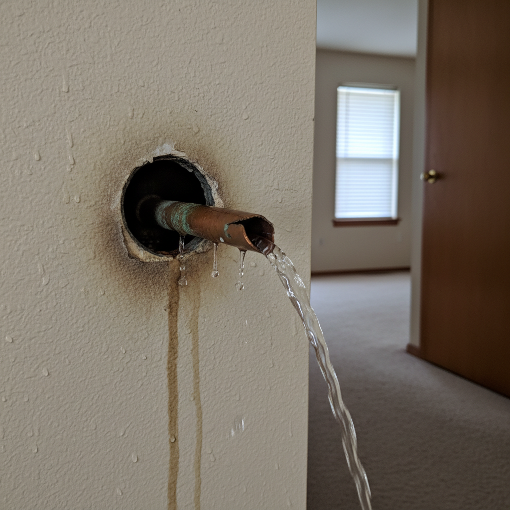 Burst Pipe Repair and Cleanup