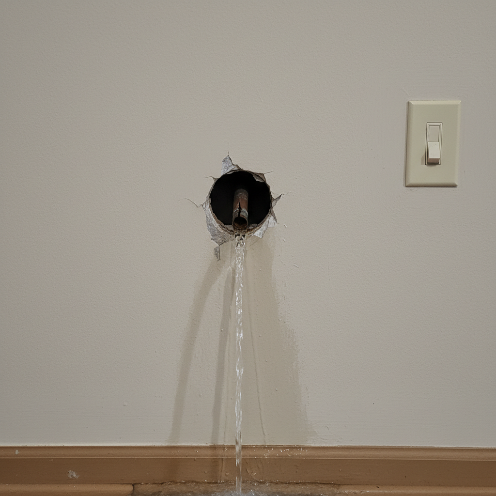Burst Pipe Repair and Cleanup